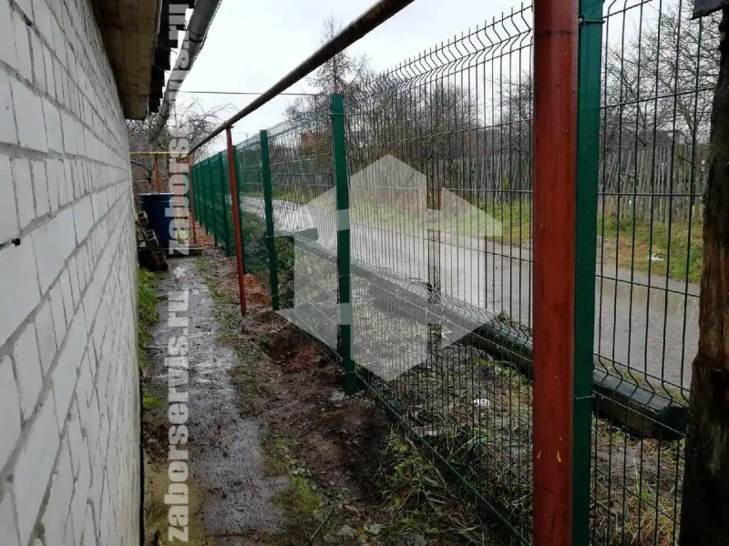 Металлический секционный 3Д забор 75 метров