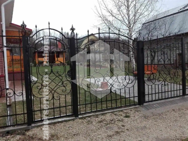 Металлический секционный кованый забор 55 метров
