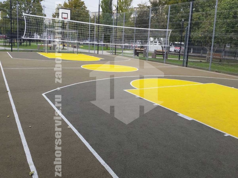 3D заборы для спортивной площадки 10 соток 3,5мм