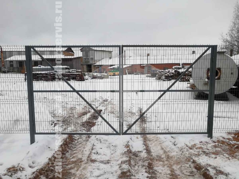 3D забор 126 метров серый 4мм