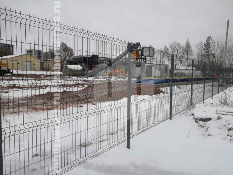 3D забор 126 метров серый 4мм