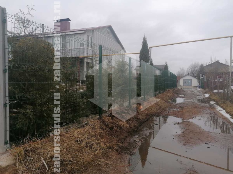 3D заборы для частного дома 150 метров 6мм