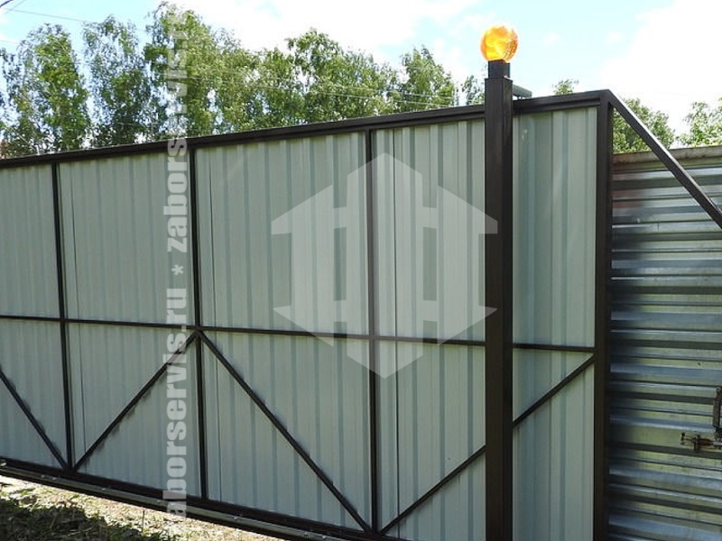 Откатные ворота с пультом под ключ