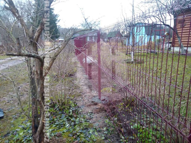 3D забор 155 метров красный 5мм