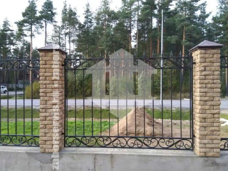 Кованый секционный забор 60 метров