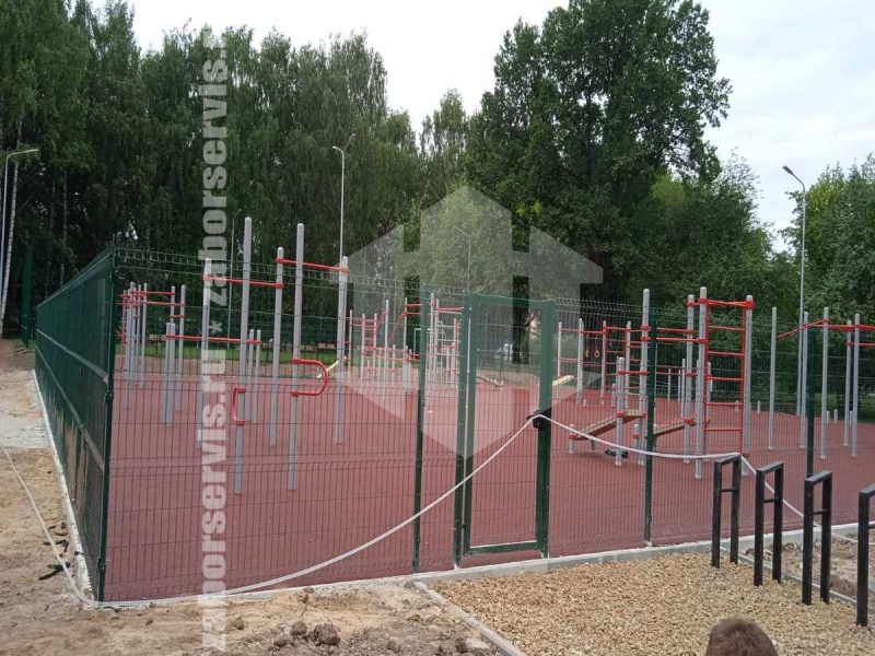 3D заборы для спортивной площадки 25 метров высота 3,0м
