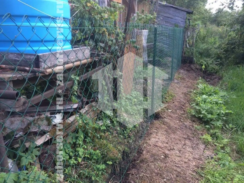 Забор из сетки рабицы с проволокой 74 метра