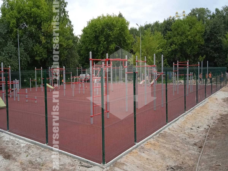 3D заборы для спортивной площадки 25 метров высота 3,0м