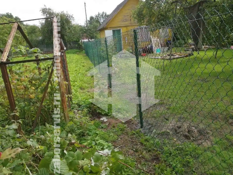 Забор из сетки рабицы с проволокой 44 метра