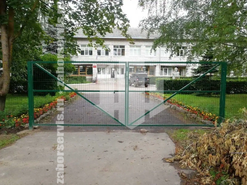 3Д забор с бетонированием столбов 70 метров