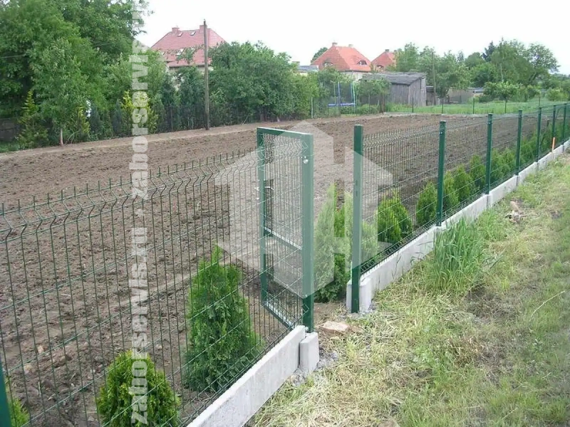 3D забор на ленточном фундаменте 85 метров