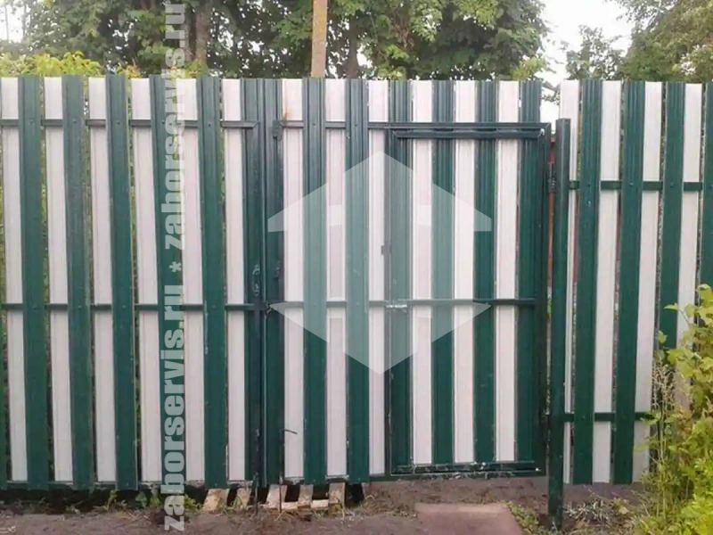 Забор из евроштакетника 91 метр