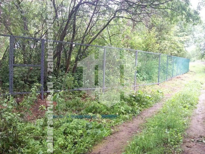 Забор из сетки рабицы на профильном каркасе 71 метр