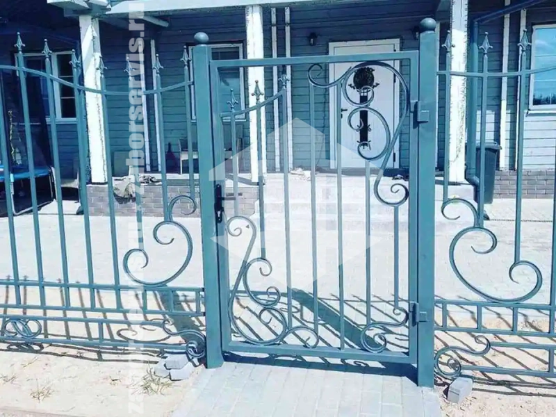 Кованый секционный забор 88 метров