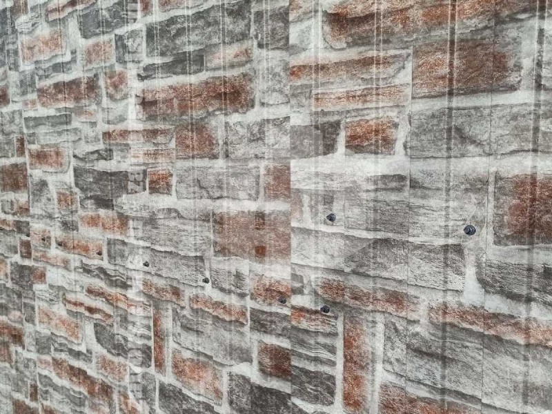 Забор из профнастила с утрамбовкой щебнем 95 метров