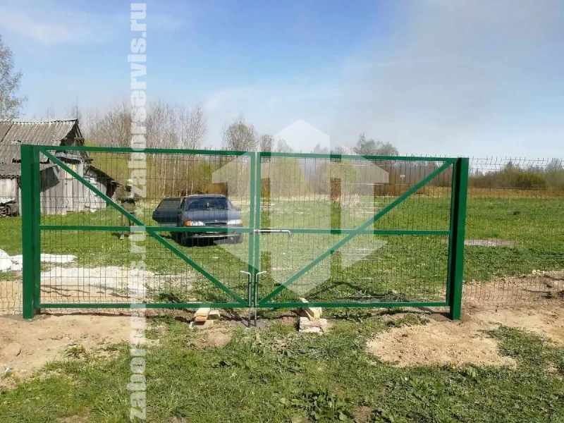 Забор из сетки гиттер 45 метров